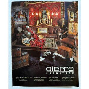 Vintage 2005 Cierra Furniture Western Old World Texas Advertisement Print Ad